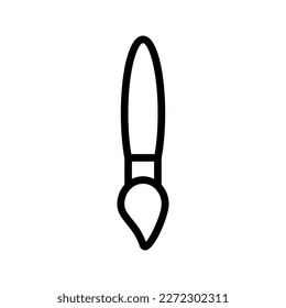 Illustration vector graphic icon of Paint Brush. Line style icon. Vector illustration isolated on white background. Perfect for website or application design.