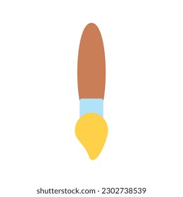 Illustration, Vektorgrafik Symbol von Paint Brush. Flachstil-Symbol. Bildgedankensymbol. Vektorgrafik einzeln auf weißem Hintergrund. Perfekt für Website- oder Anwendungsdesign.