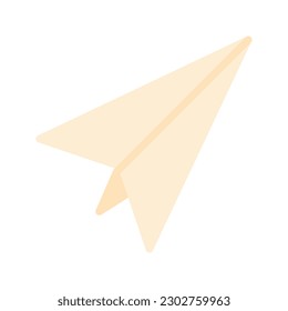 Illustration vector graphic icon of Paper Plane. Flat Style Icon. Education Themed Icon. Vector illustration isolated on white background. Perfect for website or application design.