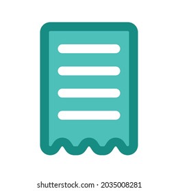 Icono gráfico vectorial de ilustración de Recepción. Icono de estilo de línea relleno. Ilustración vectorial aislada en fondo blanco. Perfecto para el diseño de sitios web o aplicaciones.
