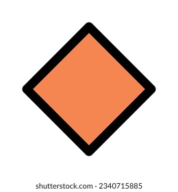 Illustration vector graphic icon of Rhombus. Filled Line Style Icon. Shape Themed Icon. Vector illustration isolated on white background. Perfect for website or application design.