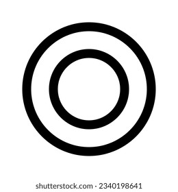 Illustration vector graphic icon of Ring. Outline Style Icon. Shape Themed Icon. Vector illustration isolated on white background. Perfect for website or application design.