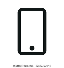 Illustration vector graphic icon of Smart Phone. Outline Style Icon. Computer And Device Themed Icon. Vector illustration isolated on white background. Perfect for website or application design.