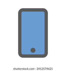 Illustration vector graphic icon of Smart Phone. Flat Style Icon. Computer And Device Themed Icon. Vector illustration isolated on white background. Perfect for website or application design.