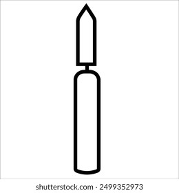 illustration vector graphic icon of spatula cement dental. perfect for dental product such as posters, etc. 