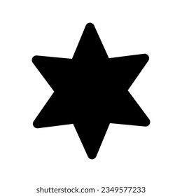 Illustration, Vektorgrafik Symbol von Star. Solid Style Symbol. Gestaltetes Symbol. Vektorgrafik einzeln auf weißem Hintergrund. Perfekt für Website- oder Anwendungsdesign.
