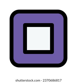 Illustration vector graphic icon of Stop Music. Filled Line Style Icon. Multimedia Themed Icon. Vector illustration isolated on white background. Perfect for website or application design.