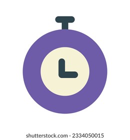 Illustration vector graphic icon of Stopwatch. Flat Style Icon. Sport Themed Icon. Vector illustration isolated on white background. Perfect for website or application design.