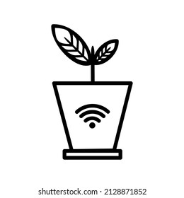 illustration vector graphic of icon technology-based eco-friendly house, perfect for suitable as a dream house, can save electricity costs to be more efficient and can control home appliances remotely