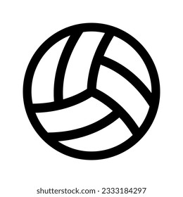 Illustration vector graphic icon of Volleyball. Outline Style Icon. Sport Themed Icon. Vector illustration isolated on white background. Perfect for website or application design.