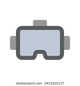Illustration Vektorgrafik Symbol der VR Brillen. Flachstil-Symbol. Symbol für Computer und Gerät Vektorgrafik einzeln auf weißem Hintergrund. Perfekt für Website- oder Anwendungsdesign.
