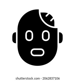 Illustration vector graphic icon of Zombie. Solid Style Icon. Halloween Themed Icon. Vector illustration isolated on white background. Perfect for website or application design.