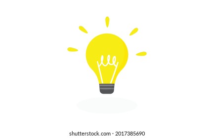 Ilustración vectorial gráfico Idea Icono Bombilla Icono. adecuado para contenido creativo