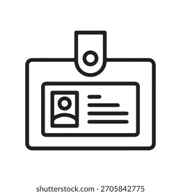 Vektorgrafik des Identifikationskartensymbols