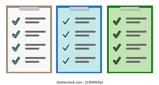 Illustration Vector Graphic of Ikon Checklist.