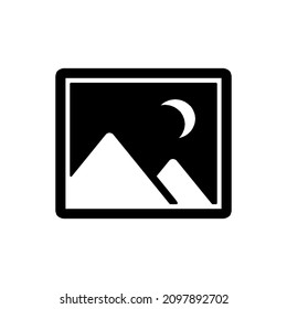 Illustration vector graphic of Image Icon Night Version