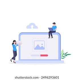 Cargar de Imagen gráfica de Vector de ilustración