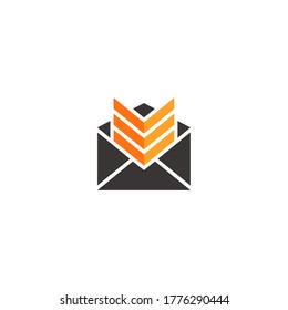 illustration vector graphic of inbox mail logo