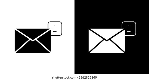 Illustration Vector Graphic of Incoming message icon.