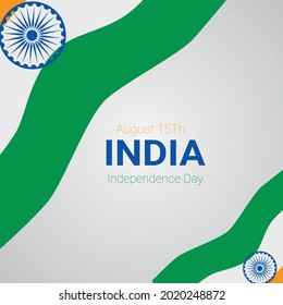 Illustration vector graphic of India independence day