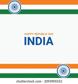 Gráfico vectorial de ilustración del día de la república de la India