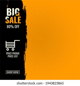 illustration vector graphic of info price list big sale abstract sale banner