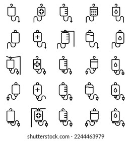 Ilustración Gráfica vectorial del icono de infusión