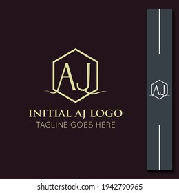 ilustración vectorial gráfico inicial aj letra logotipo o icono mejor para marca e icono
