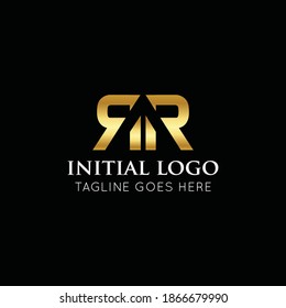 illustration vector graphic initial rr logo best for branding and r icon