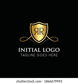illustration vector graphic initial rr logo best for branding and r icon