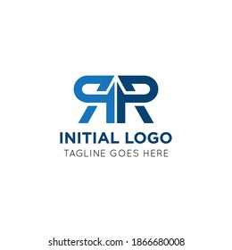 ilustración vectorial gráfico inicial rr logo mejor para marca e icono r