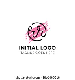 illustration vector graphic initial rr logo best for branding and r icon