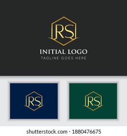 ilustración vectorial gráfico inicial de la letra rs mejor para marca e icono