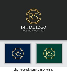 illustration vector graphic initial rs letter logo best for branding and icon