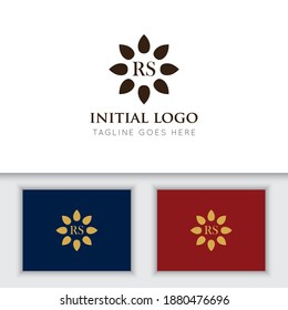 illustration vector graphic initial rs letter logo best for branding and icon
