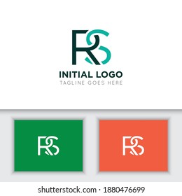 illustration vector graphic initial rs letter logo best for branding and icon