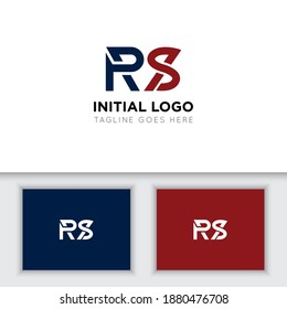 ilustración vectorial gráfico inicial de la letra rs mejor para marca e icono