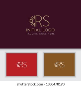 ilustración vectorial gráfico inicial de la letra rs mejor para marca e icono