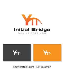 illustration vector graphic initial y logo of bridge good for building and industrial icon