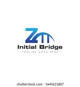 ilustración vectorial gráfico inicial logotipo z puente bueno para construcción e icono industrial