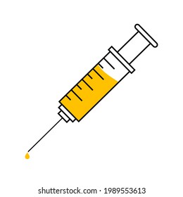 Vektorgrafik der Injektionsflaeche-Design-Symbol