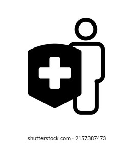 Illustration Vector graphic of insurance icon template