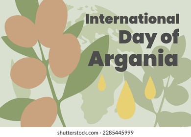 Illustration vector graphic of international day of argania