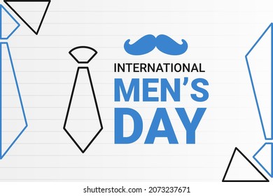 Illustration vector graphic of International Men's Day. The illustration is Suitable for banner, flyers, stickers, Card, etc.
