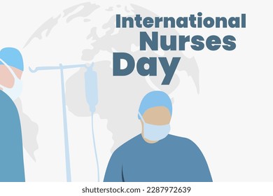 Illustration vector graphic of international nurses day. Good for poster