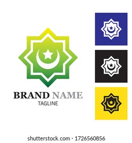 Illustration vector graphic of Islamic logo. Best for logo of company