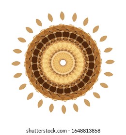 illustration vector graphic of islamic pattern colorful mandala, arabesque. fit for logo, icon or symbol, etc