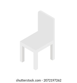 Illustration vector graphic of isometric chair.