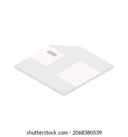 Illustration vector graphic of isometric floppy disk.
Suitable about content about technology.