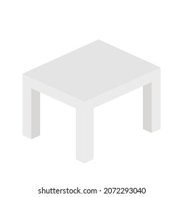 Illustration vector graphic of isometric table.
